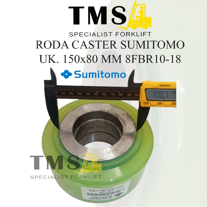Roda Caster Wheel 150x80 mm Reachtruck SUMITOMO 8FBR10-18 Supporting - Gambar 5