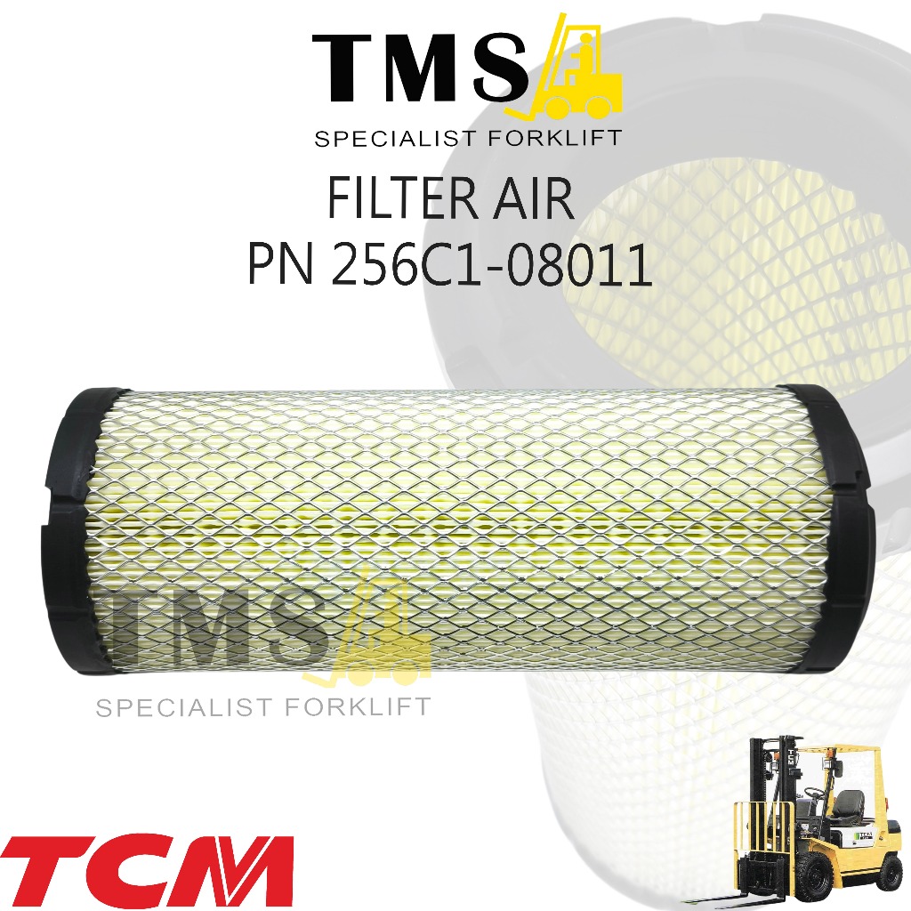 Filter Air Forklift TCM Part Number 256C1-08011 Air Cleaner FD10 FD15 FD20 FD25 FD30 - Gambar 2