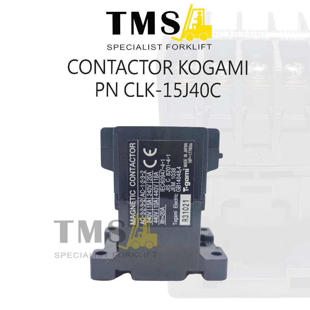 CLK-15J40C Contactor Togami – Magnetic Contactor Forklift Electric 4 Pole - Gambar 3
