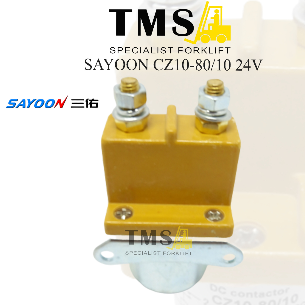 Sayoon Contactor CZ10-80 80A CZ10 24V 1NO Normally Kontaktor Forklift - Gambar 2