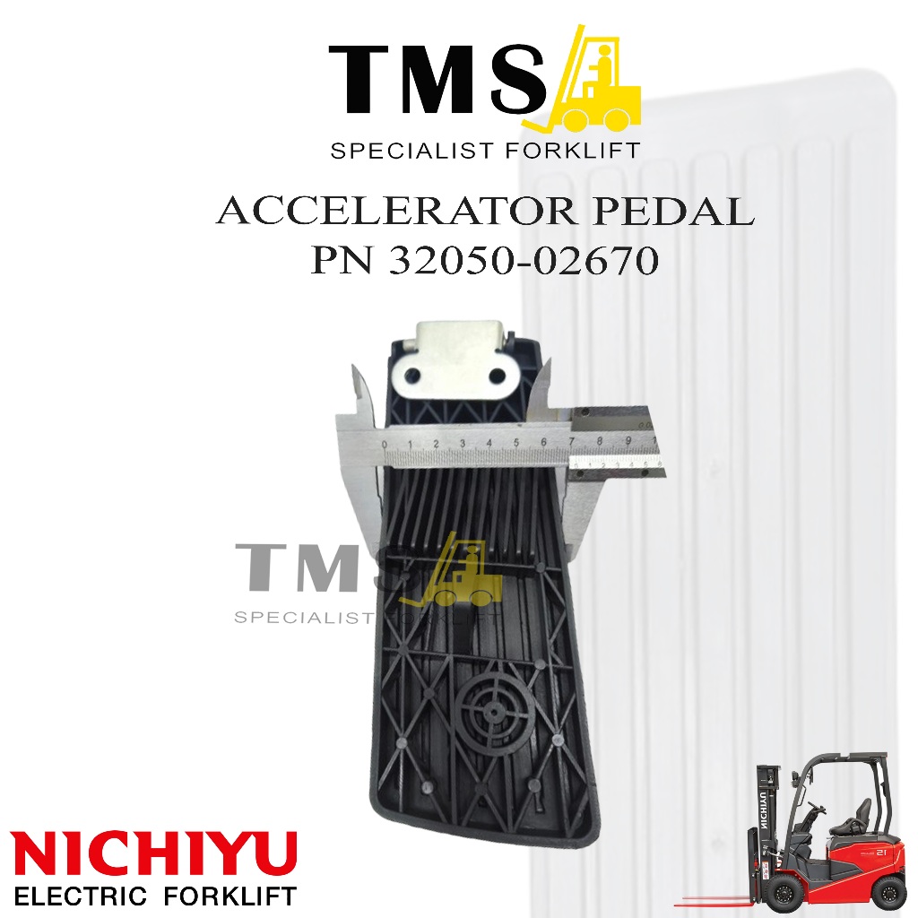 Accelerator Pedal Nichiyu FB10-30 32050-02670 Pedal Gas Forklift Nichiyu 1 Ton 3 Ton - Gambar 2