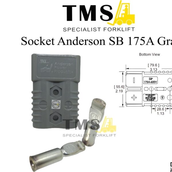 SOCKET ANDERSON SB175A - GRAY / SB 175A / SB175A-GRAY FOR FORKLIFT