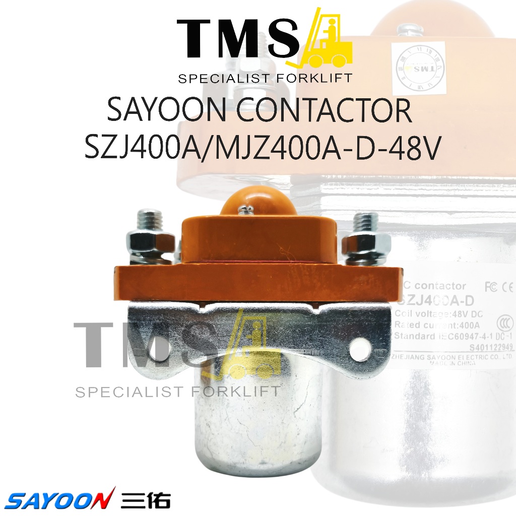 SZJ400A/MJZ400A-D-48V Contactor SZJ400A Sayoon 48V NO Forklift Eletric Vehicle - Gambar 3