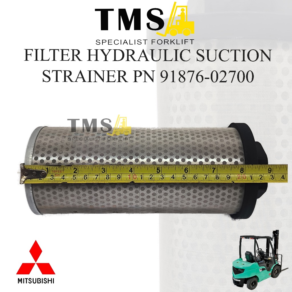 Filter Hydraulic Suction Strainer 91876-02700 Sparepart Forklift Mitsubishi Counter Balance - Gambar 2