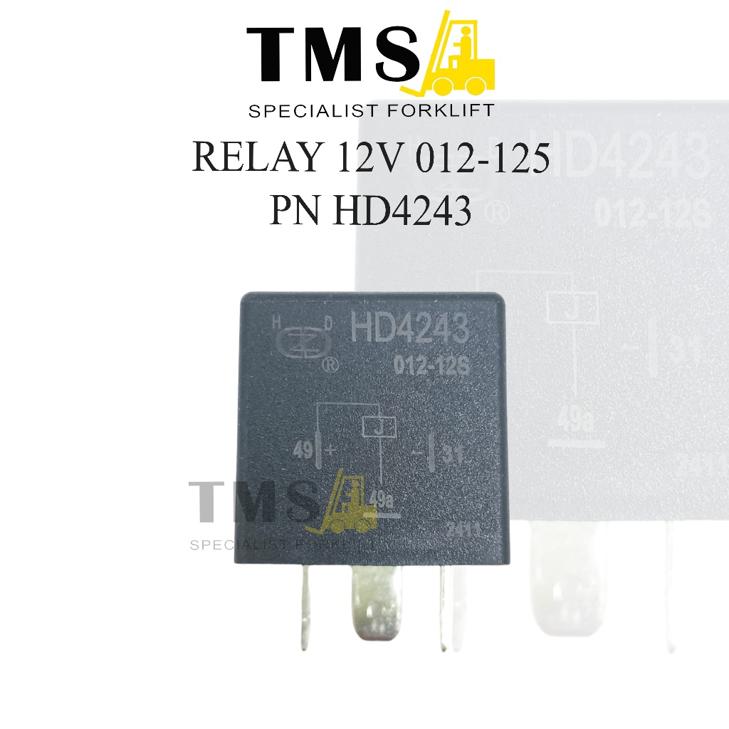 Relay 12V 012-125 PN HD4243