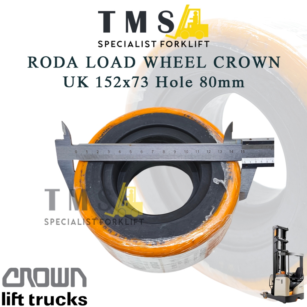 Load Wheel Crown 125069-302 152x73 Hole 80mm Bearing 6205 6307 - Gambar 3