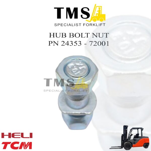 Hub Bolt Nut 24353-72001 Forklift TCM HELI FD50 FD100 Forklift 5Ton