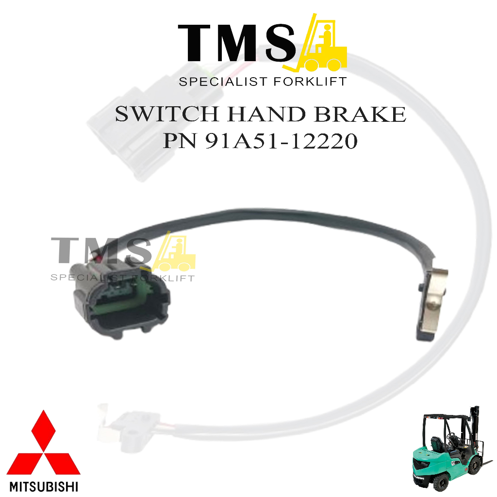 Switch Hand Brake 91A51-12220 Forklift Truck Mitsubishi Forklift FD20 - FD30 - Gambar 2