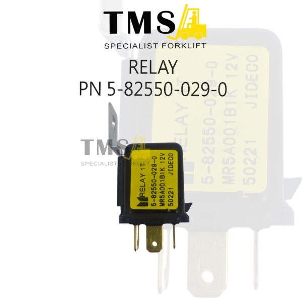 Relay 12V 5 Pin JIDECO MR5A001B1K Part Number 5-82550-029-0 Forklift