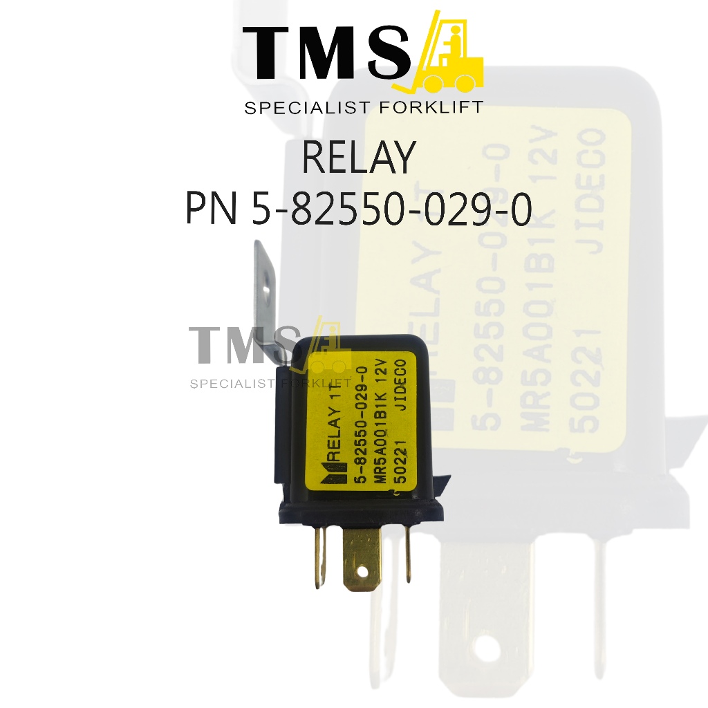 Relay 12V 5 Pin JIDECO MR5A001B1K Part Number 5-82550-029-0 Forklift