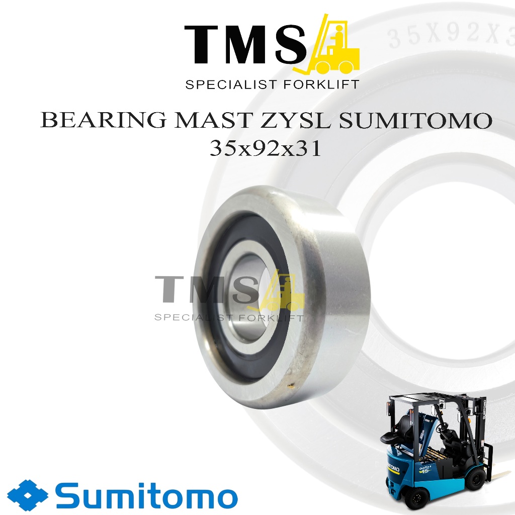 Sumitomo Forklift Bearing mast 35x92x31 Mast Roller Bantalan Bearing - Gambar 3
