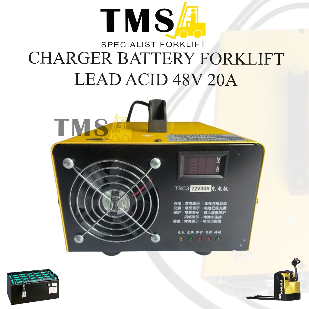 Battery Charger Charging Vehicle Palet Mover 48V 20A Lead Acid - Gambar 4