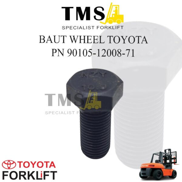 Baut Forklift PN 90105-12008-71 Bolt Fly Wheel Toyota 2Z/1DZ