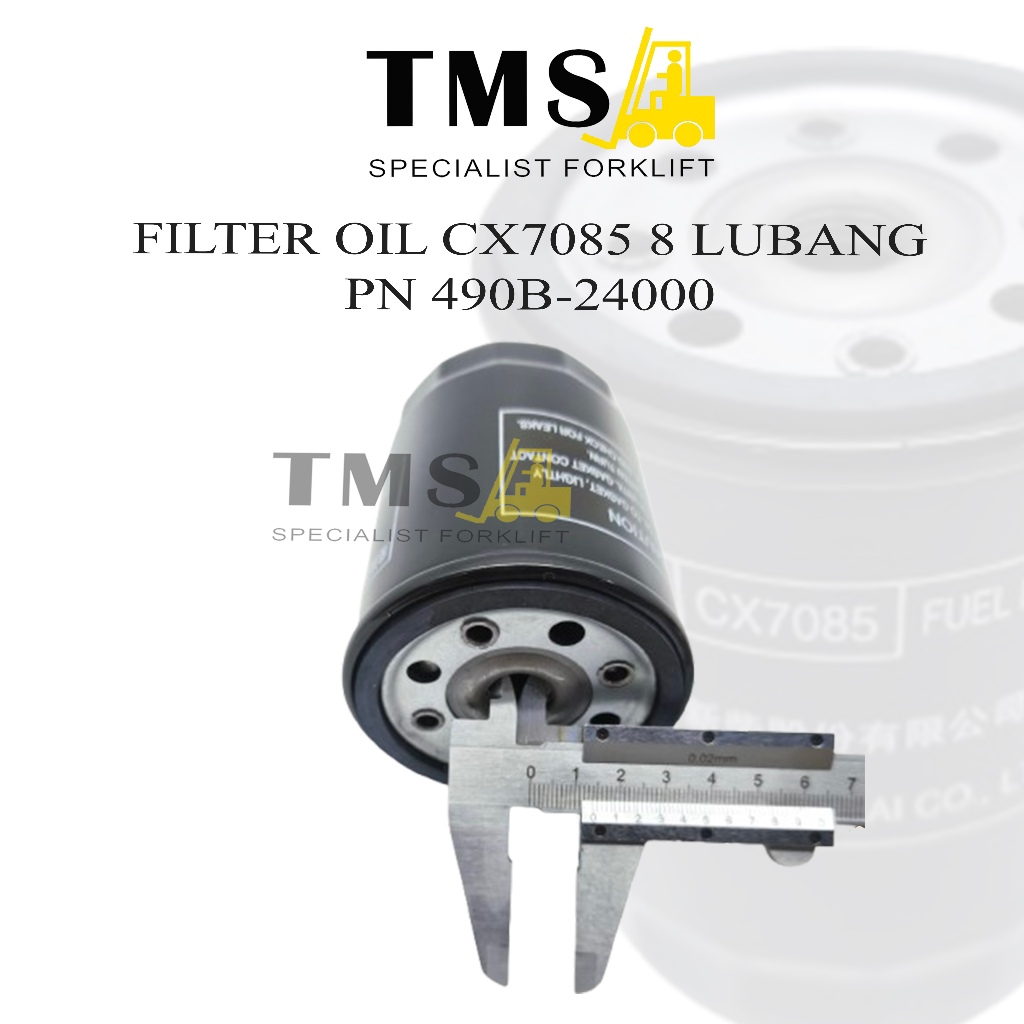 Fuel Filter 490B-24000 CX7085 8 Hole Filter Bensin Forklift HELI BAOLI Xinchai Engine - Gambar 4