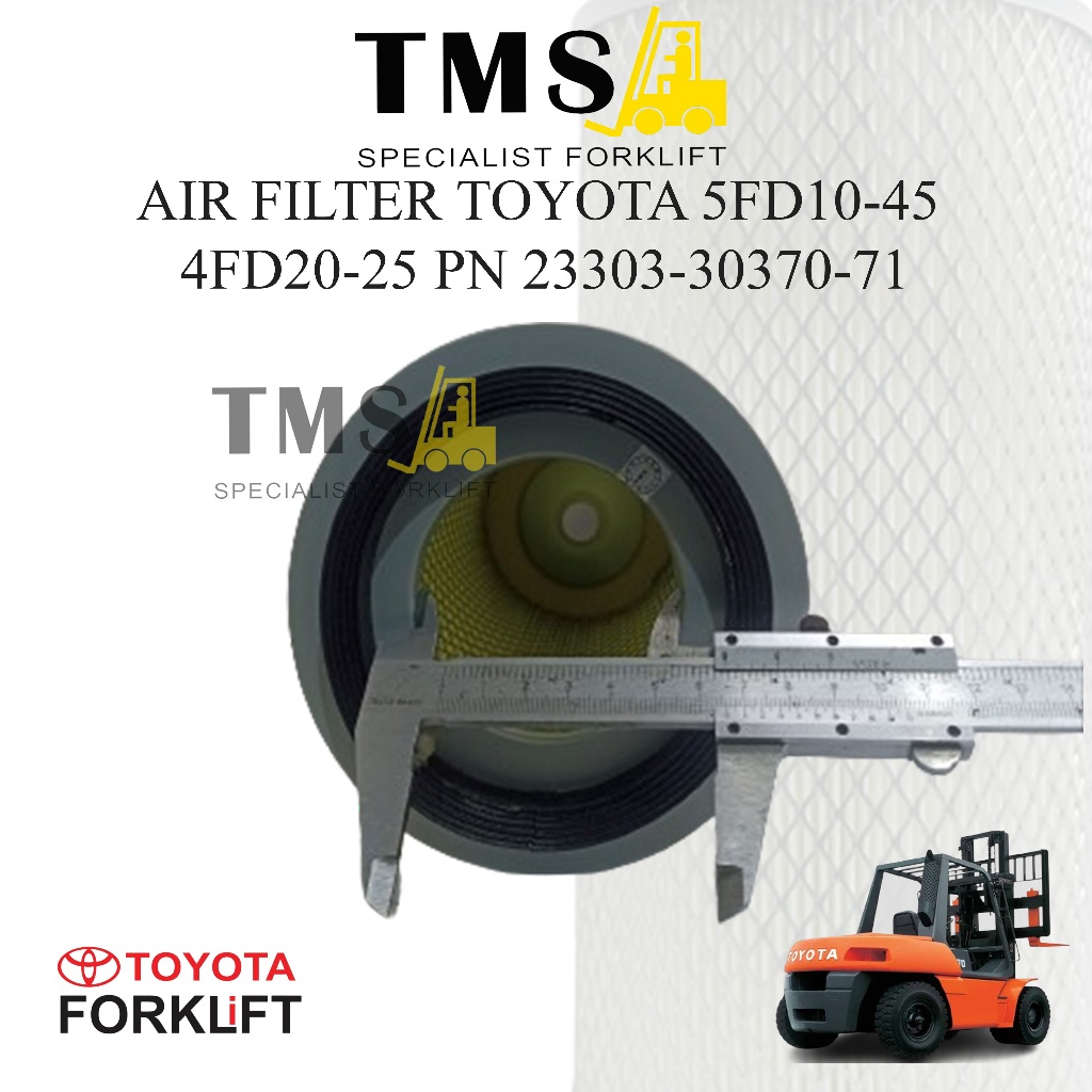Filter Air Toyota 23303-30370-71 5FD10-45 4FD20-25 3FD20-60 Forklift - Gambar 4