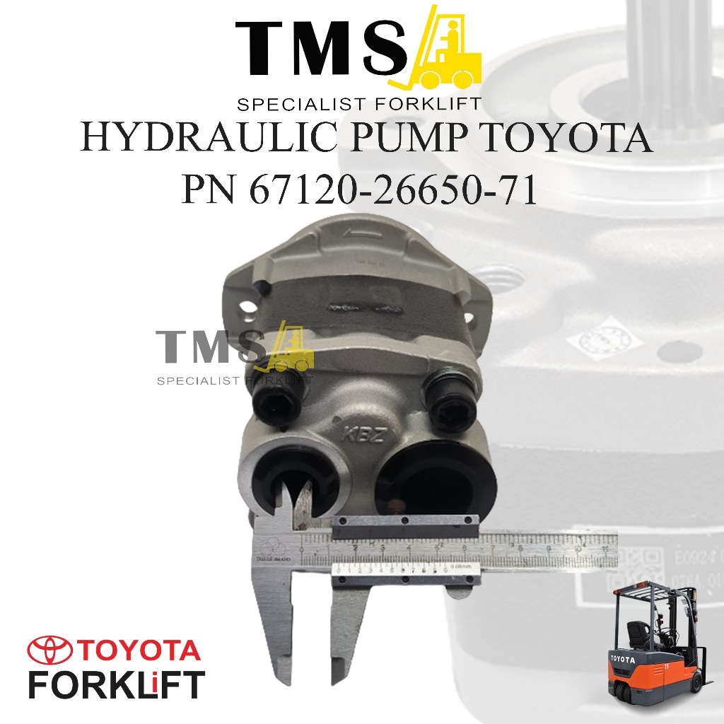 Pompa Hidrolik Toyota Forklift 67120-26650-71 8FD 2 Ton - 3 Ton Counter Balance Hydraulic Pump 1DZ - Gambar 6