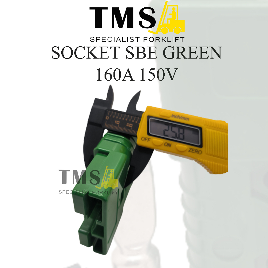 Socket Battery Forklift SBE 160 Green Plug SBE160A Hijau 160V DC - Gambar 3