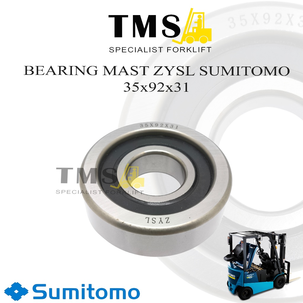 Sumitomo Forklift Bearing mast 35x92x31 Mast Roller Bantalan Bearing - Gambar 4