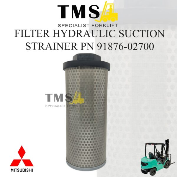Filter Hydraulic Suction Strainer 91876-02700 Sparepart Forklift Mitsubishi Counter Balance
