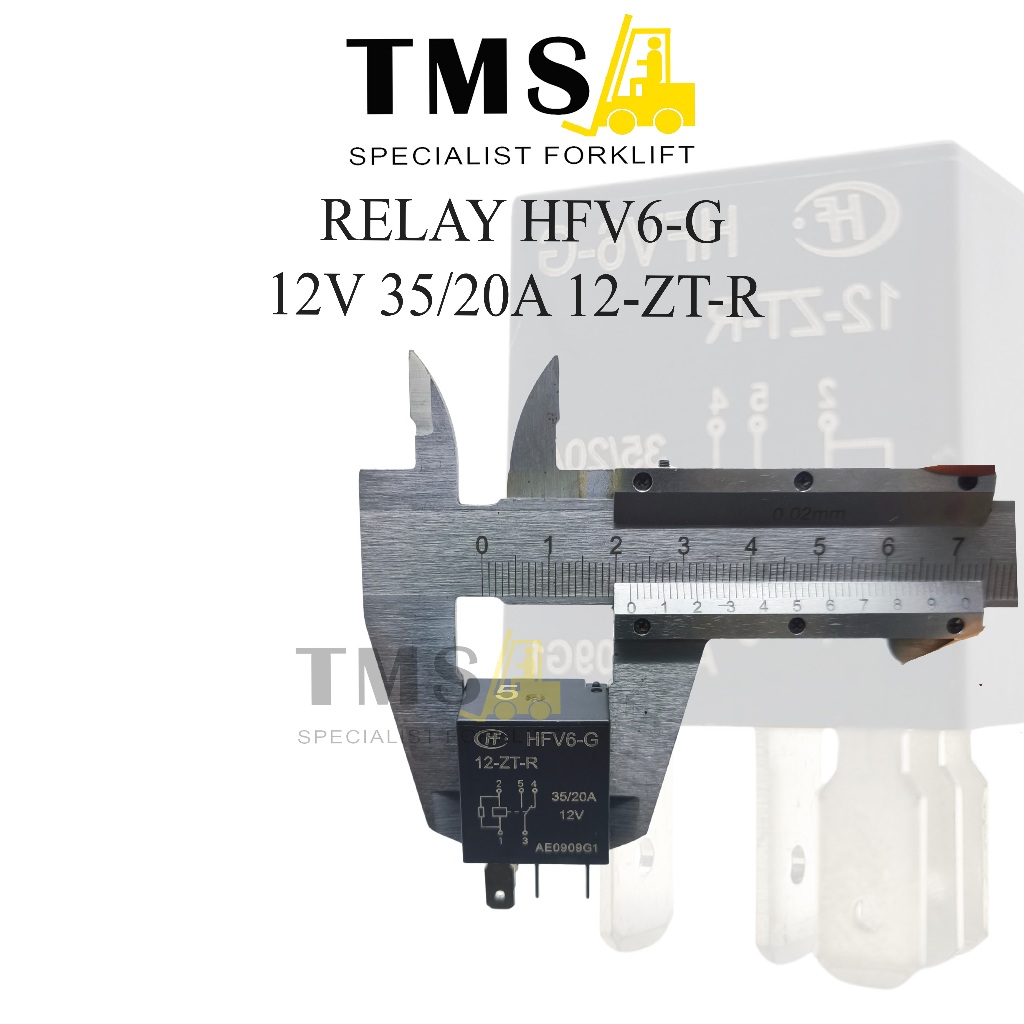 Relay HFV6-G 12V 35/20A 12-ZT-R Relay Forklift Diesel - Gambar 5