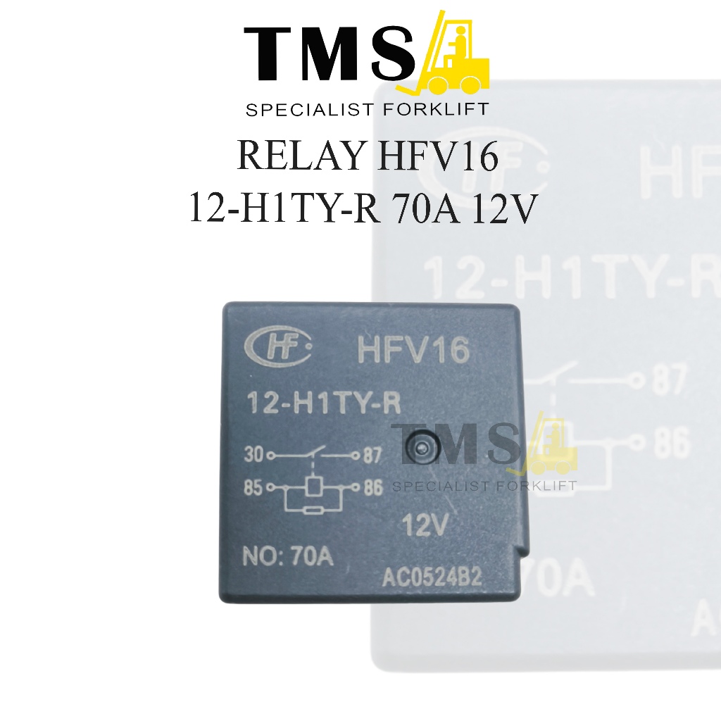 Relay HFV16 12-H1TY-R 70A 12V 4 Pin