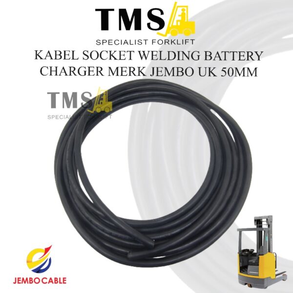 Kabel Socket Welding Battery Charger Forklift Reachtruck JEMBO Ukuran 50mm