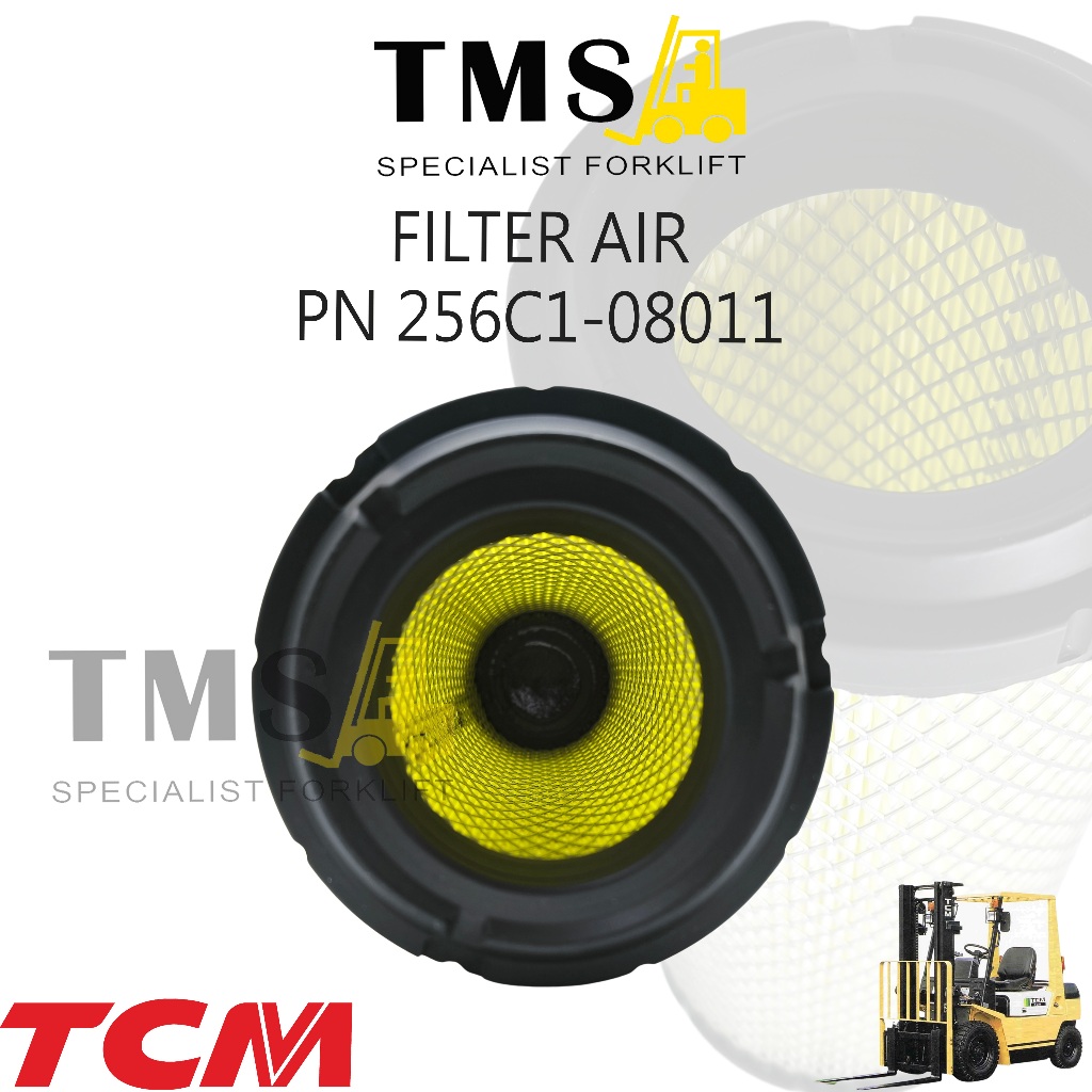 Filter Air Forklift TCM Part Number 256C1-08011 Air Cleaner FD10 FD15 FD20 FD25 FD30 - Gambar 4