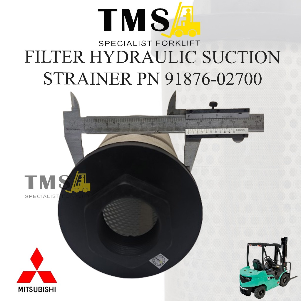 Filter Hydraulic Suction Strainer 91876-02700 Sparepart Forklift Mitsubishi Counter Balance - Gambar 3