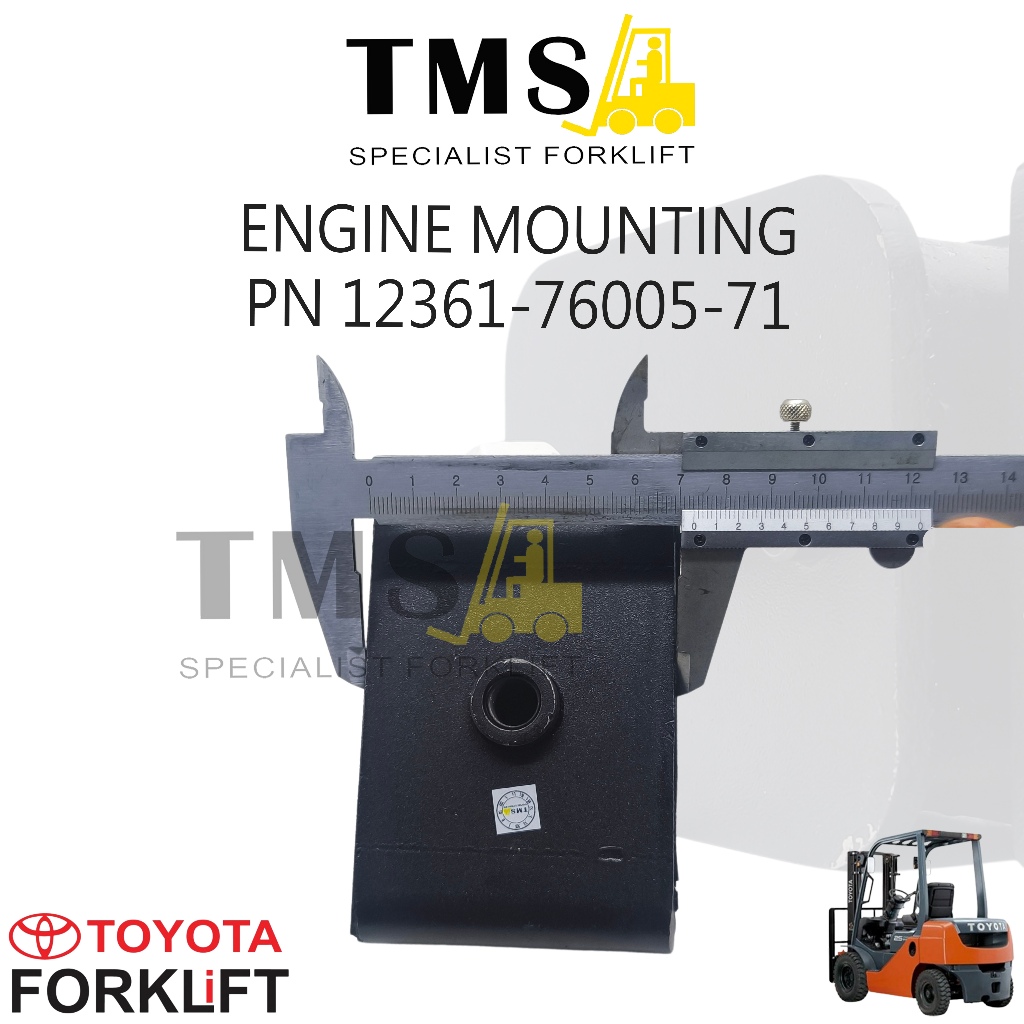 Toyota Engine Mounting Part Number 12361-76005-71 untuk Forklift Toyota 7FD - 8FD - Gambar 4