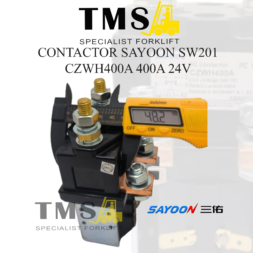 Contactor Sayoon SW201 CZWH400A 400A 24V Electric Forklift Battery Car - Gambar 3