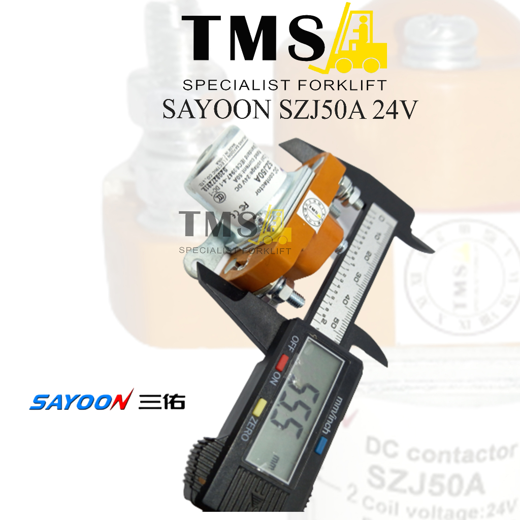 Contactor Sayoon 50A SZJ50A MJZ50A 24V Normally Open 1 NO Forklift - Gambar 3