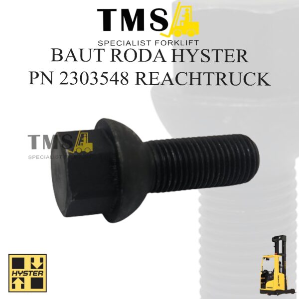 Baut Roda 2303548 WHEEL BOLT Hyster Forklift Parts Stud Forklift M14