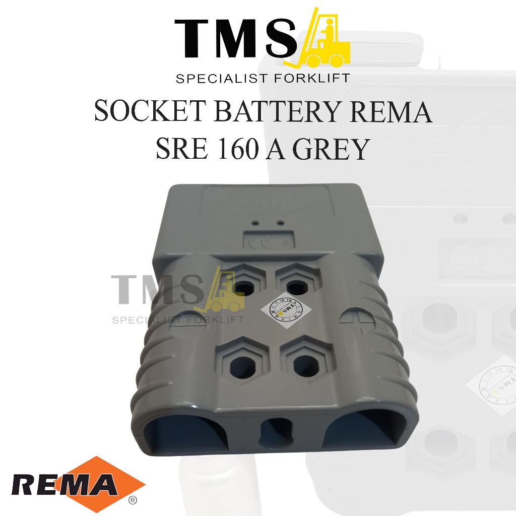 Plug Battery Forklift SRE160A Gray Original Socket Rema SBE - Gambar 3
