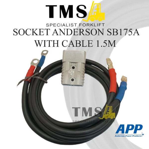 Anderson REMA SB175A Socket Battery for Forklift With Cable 1.5M