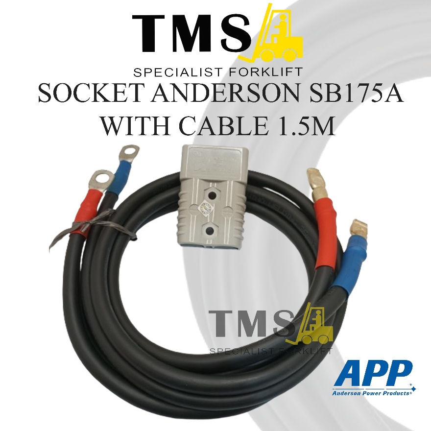 Anderson REMA SB175A Socket Battery for Forklift With Cable 1.5M