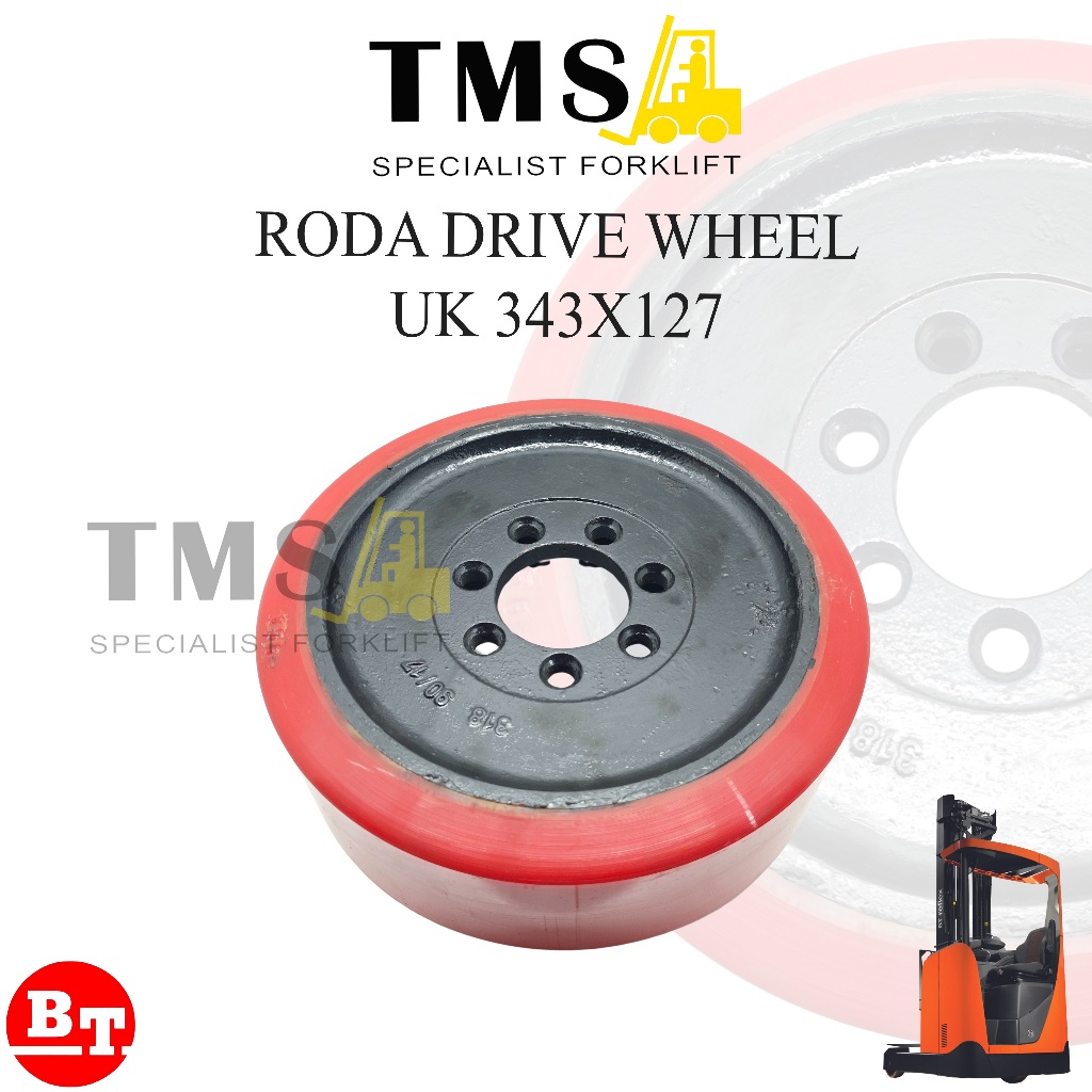 Roda Drive 343x127 Wheel BT Toyota Reach Truck Electric Stacker - Gambar 2