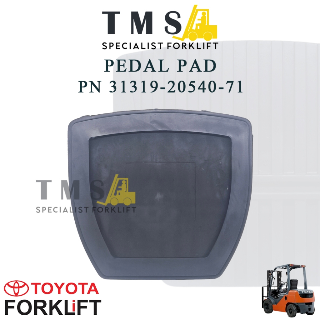 Pedal Pad Forklift Toyota 7/8 Series - Karet Pedal Rem Inching Part Number 31319-20540-71 - Gambar 2