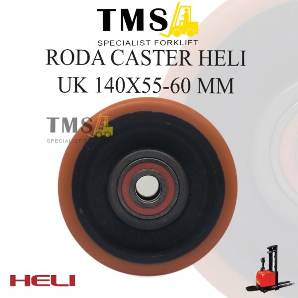 Roda Caster Wheel Supporting 140x55 - 60 Pallet Mover HELI Electric