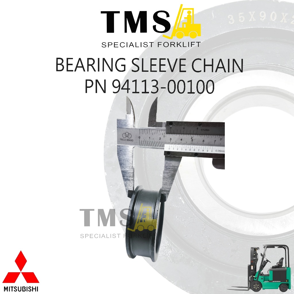 Bearing Sleeve Chain Part Number 94113-00100 Forklift Mast Chain Roller / Chain Wheel Mitsubishi - Gambar 4