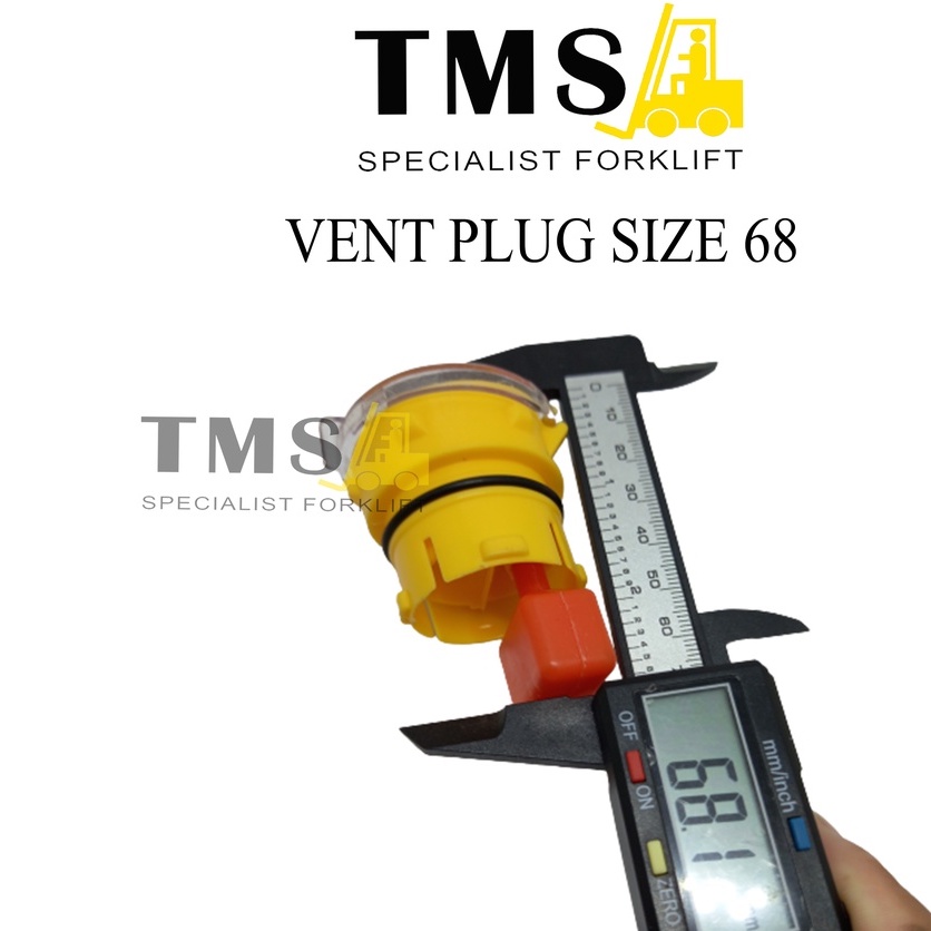 Vent Plug Battery Tutup size 67 /Battery Forklift Electric Cup size 67 - Gambar 3