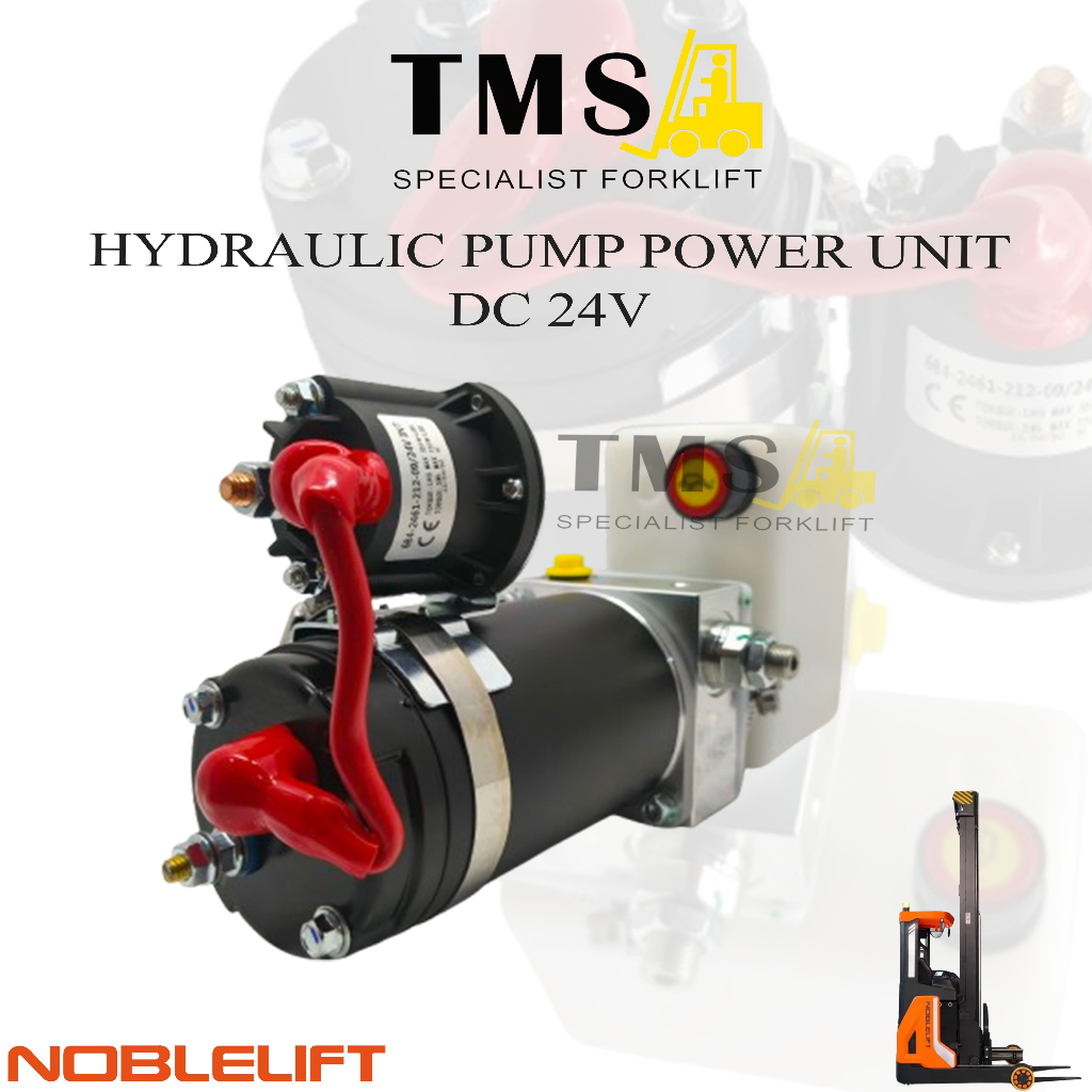 Motor Pump Noblelift PT20 DC 24V 0.8KW MD24080A KR2408 - 02 Hydraulic Pump Power Unit reach Stacker - Gambar 5