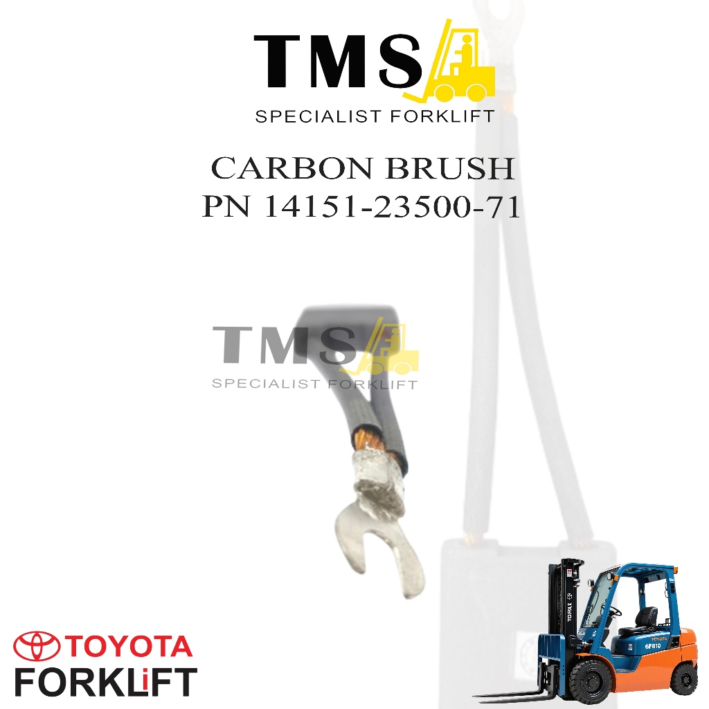 Carbon Brush Toyota 6FB10-25 PN 14151-23500-71 - Gambar 3