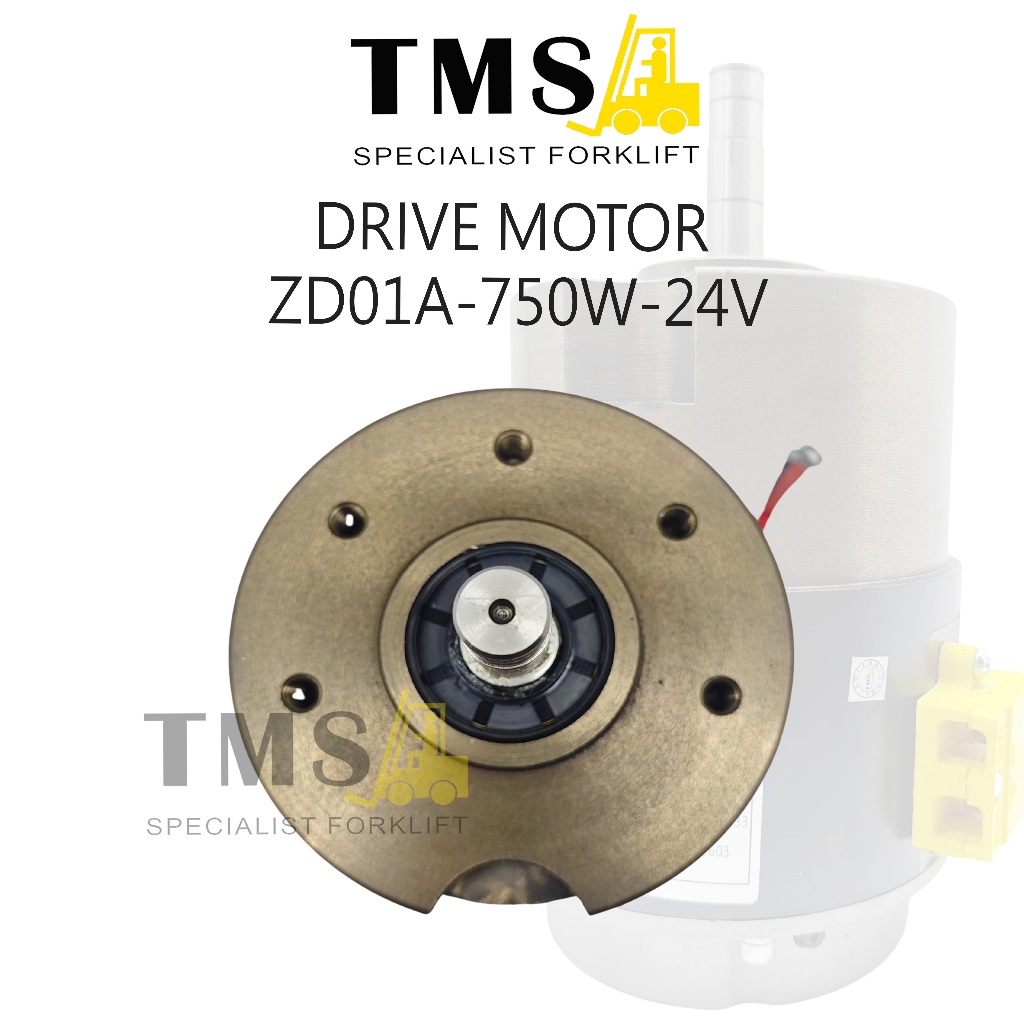 Drive Motor Forklift Elektrik ZD01A-750W-24V DC Drive Motor Stacker Pallet Truck 24V 750W - Gambar 3
