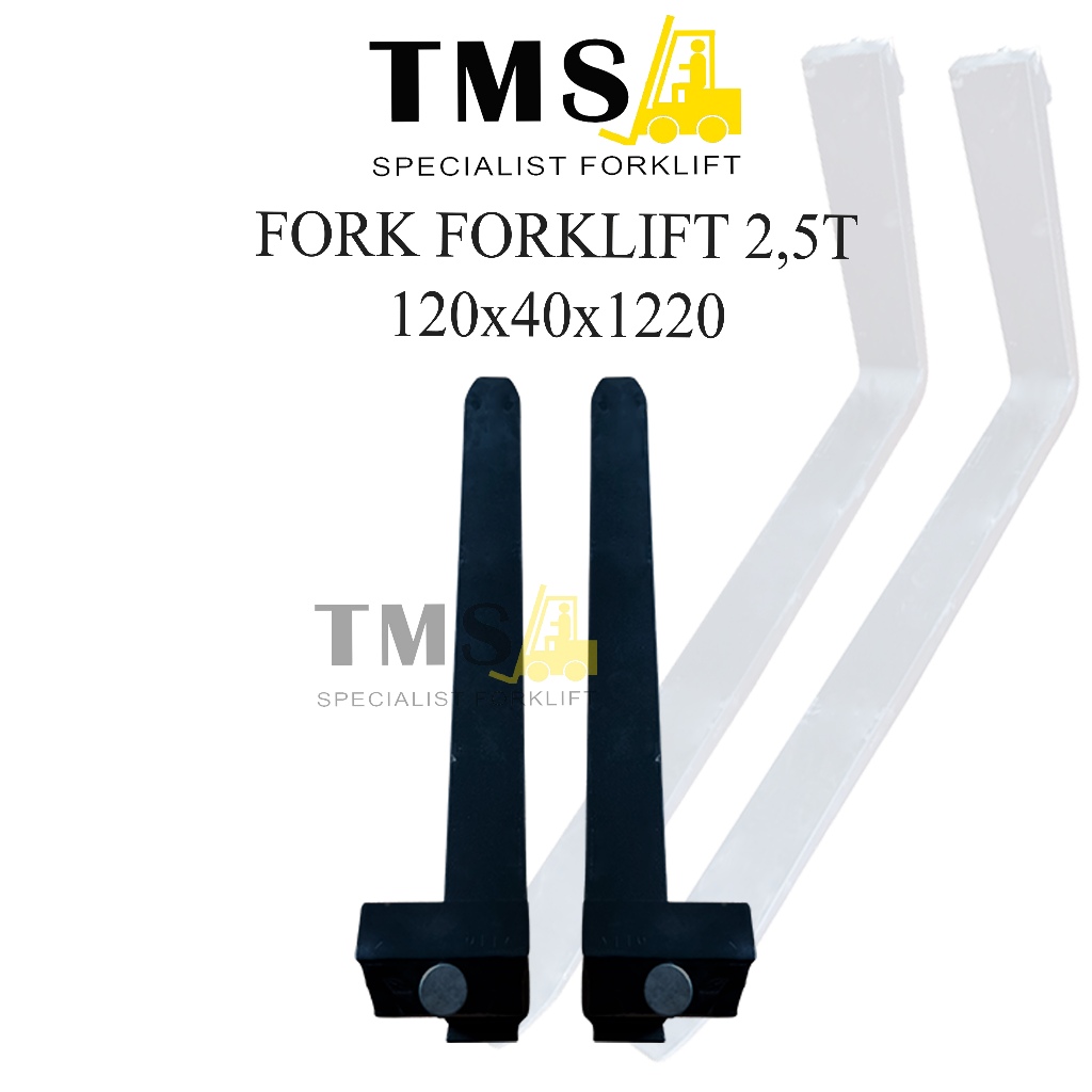 Forklift Garpu Fork Kapasitas 2,5 Ton 120x40x1220 Forklift Sparepart Forklift 1,2 Meter - Gambar 4