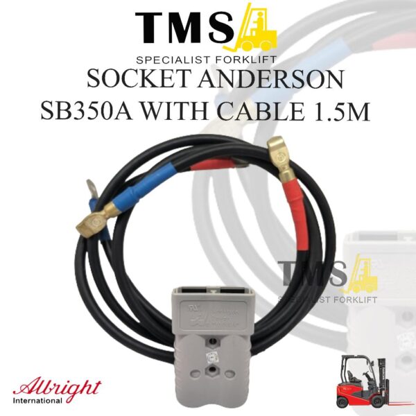 Socket Anderson SB350A Socket Battery for Forklift With Cable 1,5M