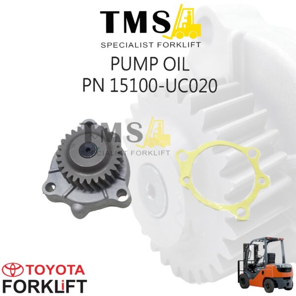 Part Number 15100-UC020 Oil Pump Toyota Forklift 1DZ 2Z 3Z – Sparepart Pompa oli Mesin Heavy Duty