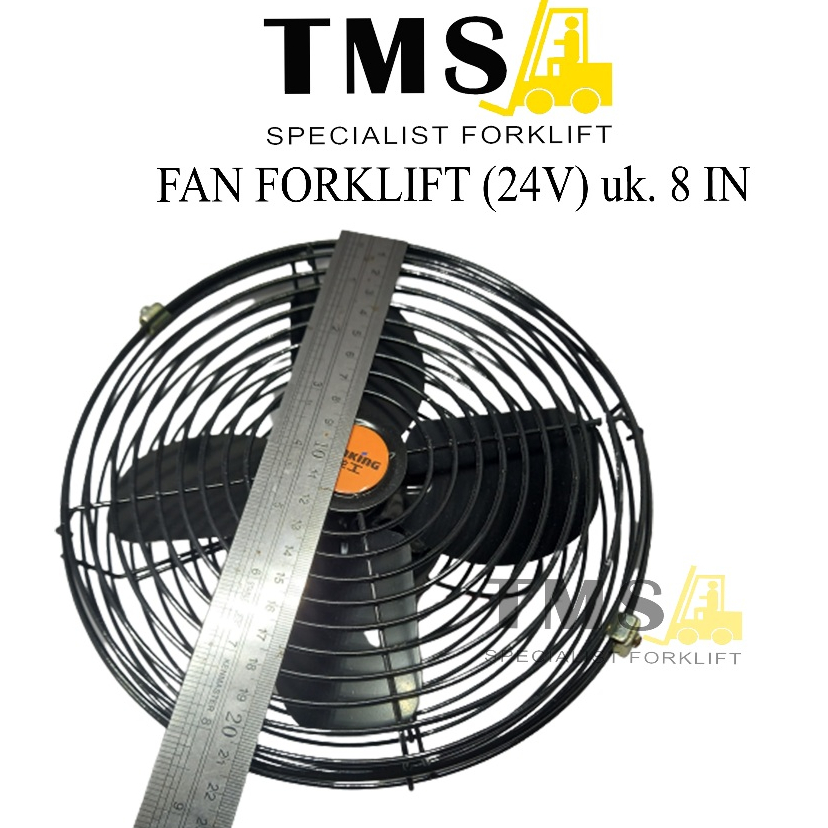 Fan Forklift Electric 8 Inch 24V DC Kipas Angin VDC Model Bulat - Gambar 4