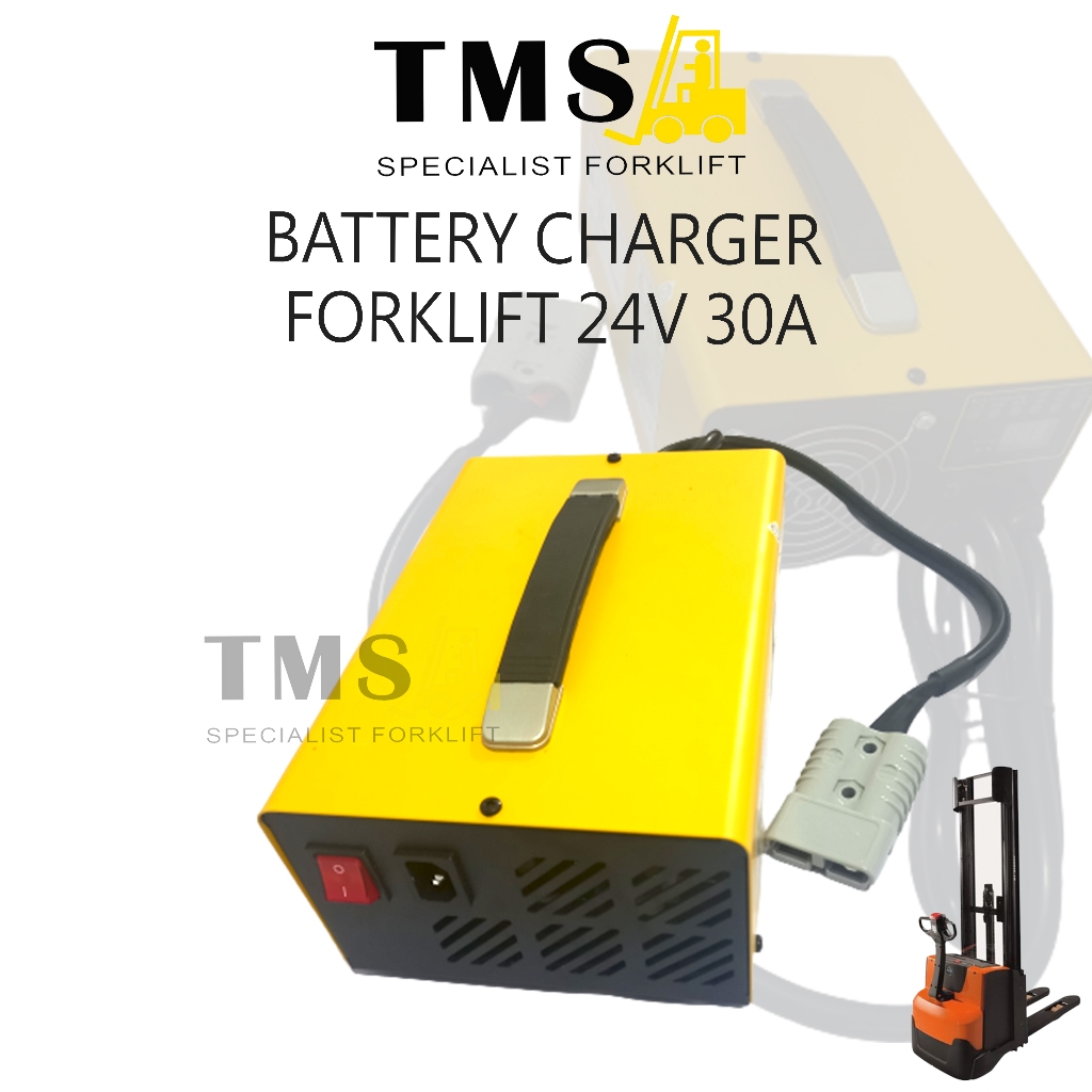 Charger Forklift Eletric Battery 24V 30A Amp Lead Acid Battery Pallet Yellow