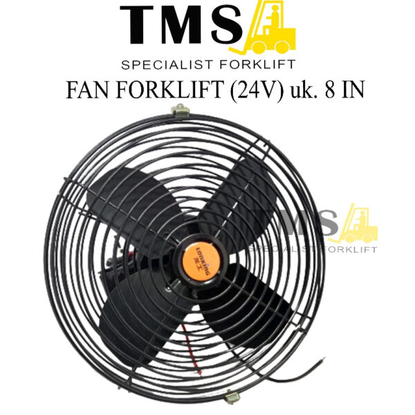 Fan Forklift Electric 8 Inch 24V DC Kipas Angin VDC Model Bulat