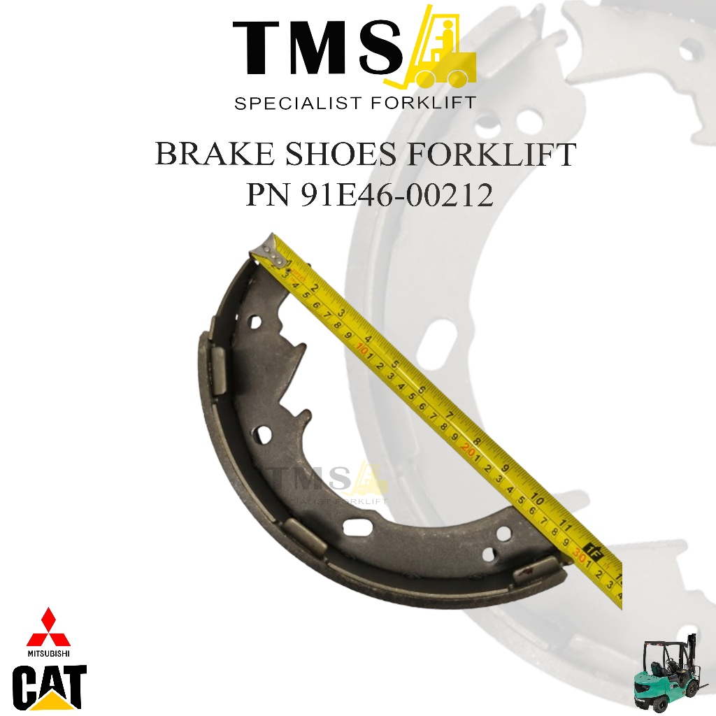 91E46-00212 Kampas Rem Mitsubishi Forklift Brake Shoe RH Brake Diesel Forklift CounterBalance - Gambar 2